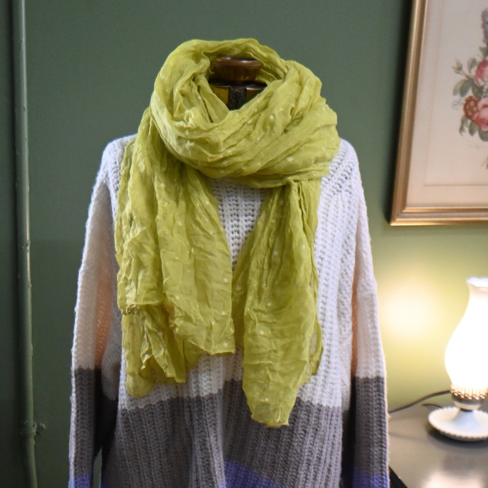 Boutique Neon Yellow Scarf